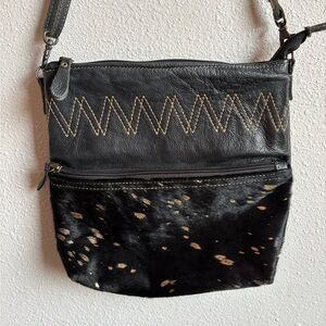 Myra Compose Leather and Hairon Bag